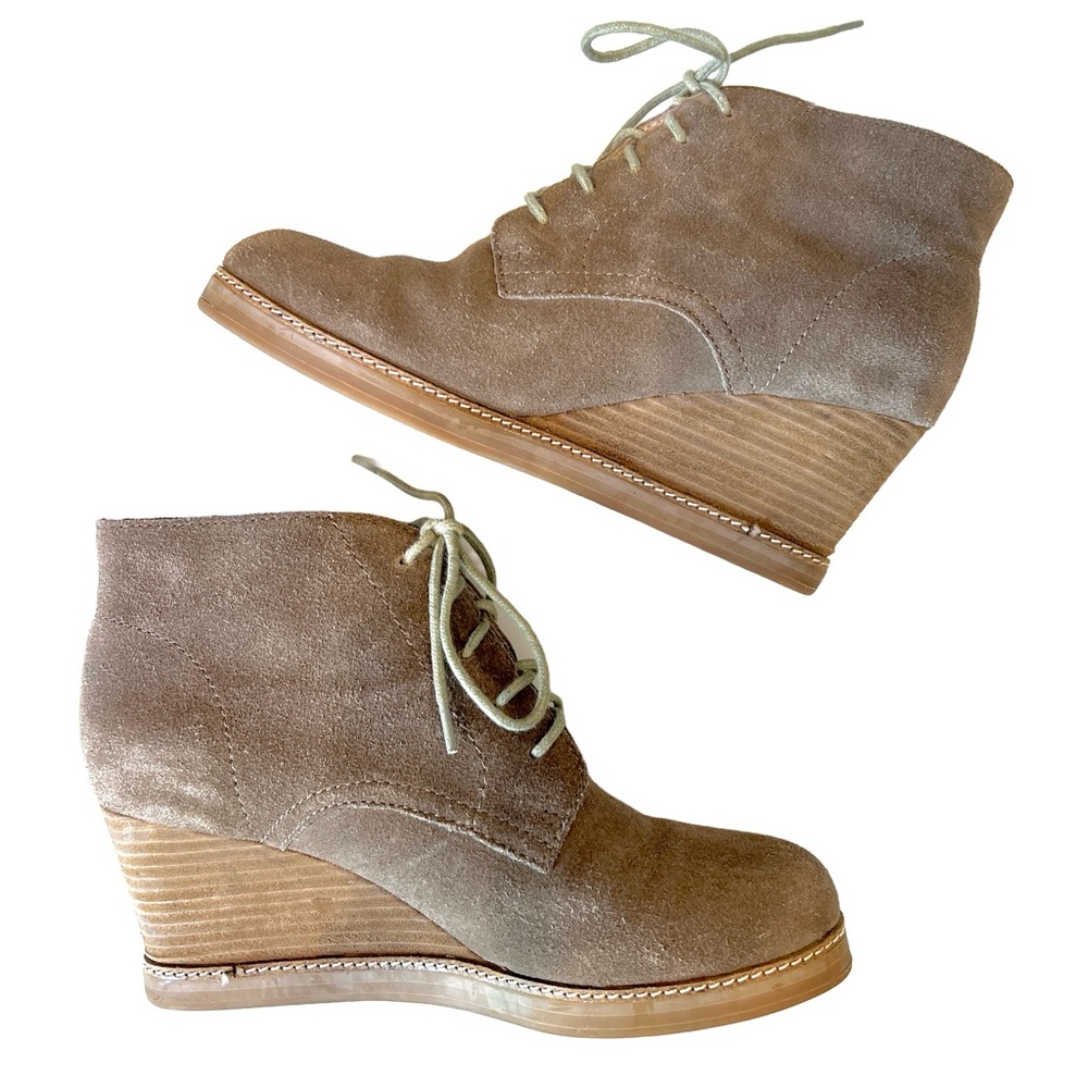 J. Jill Suede Wedge Ankle Boots